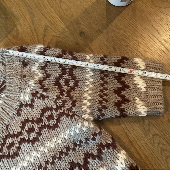 Sundance Chunky Knit Wool Blend Short Sleeve Sweater Size Medium EUC - Picture 5 of 8